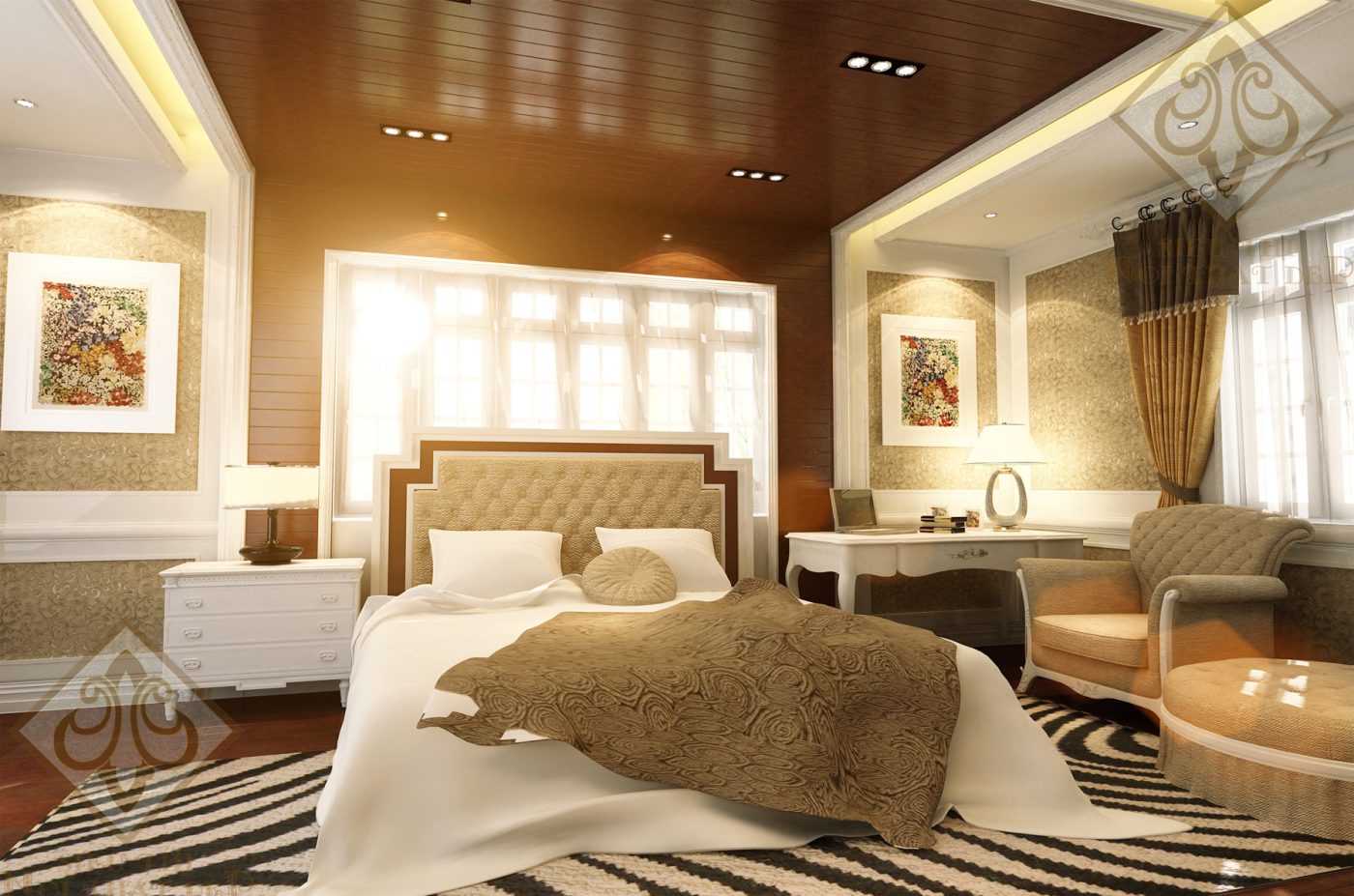 mẫu nội thất phòng ngủ hiện đại đẹp và sang trọng