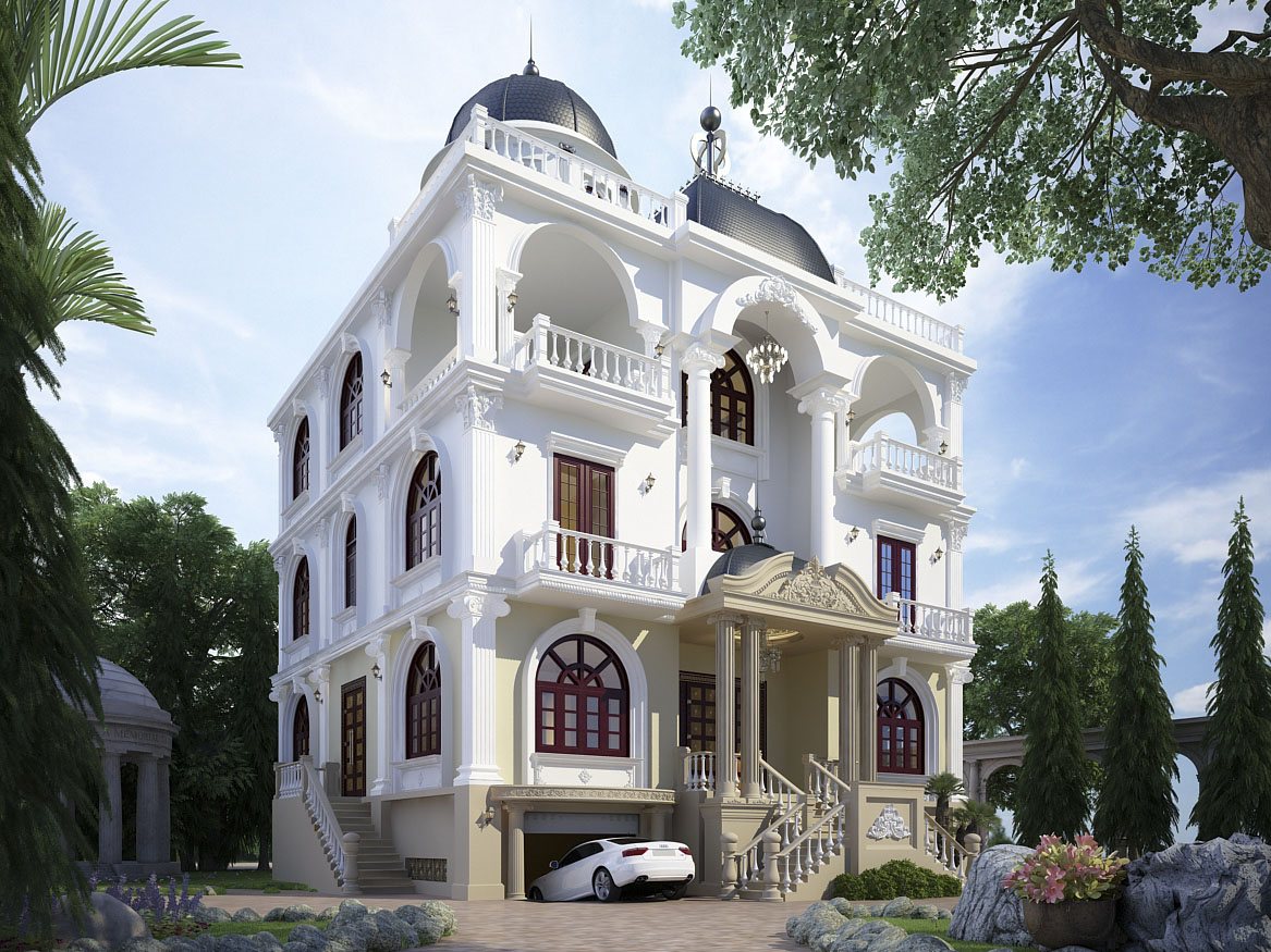 mẫu thiết kế ngoại thấ phong cách cổ điển đẹp