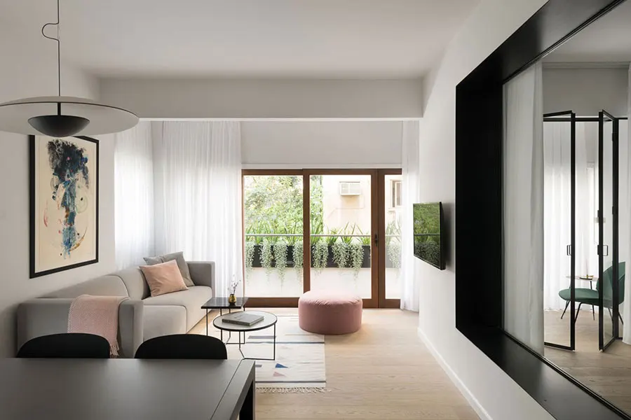 Mẫu thiết kế nội thất căn hộ 30m2 phong cách tối giản trẻ trung
