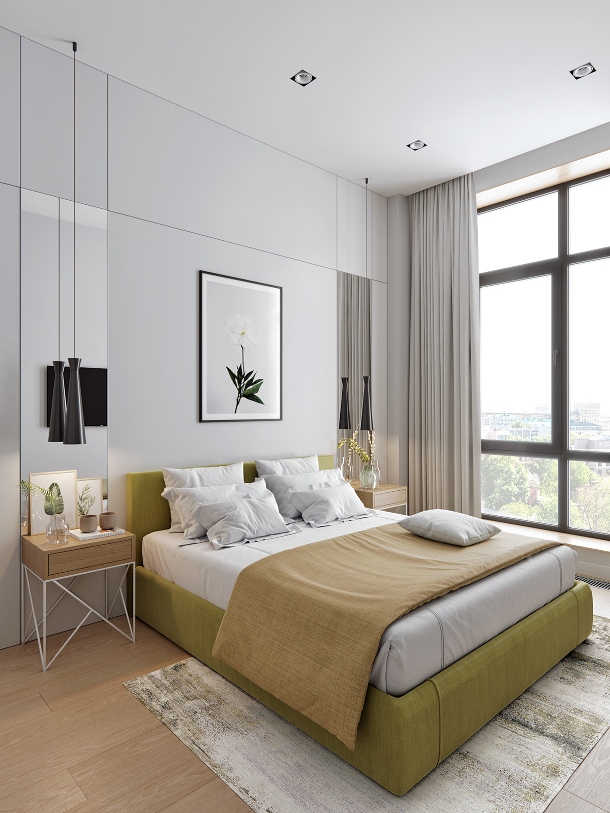  Tất cả các phòng ngủ của căn hộ dự án đều có thiết kế thông thoáng, ánh sáng tự nhiên vào mỗi căn phòng.