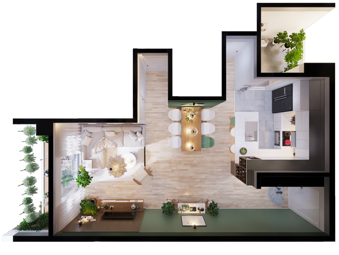 thiết kế thi công nội thất nhà đẹp cho gia đình trẻ.