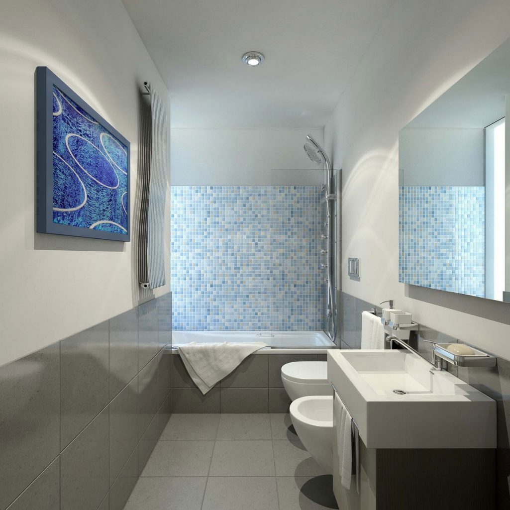 thiết kế thi công nội thất phòng tắm chung cư đẹp